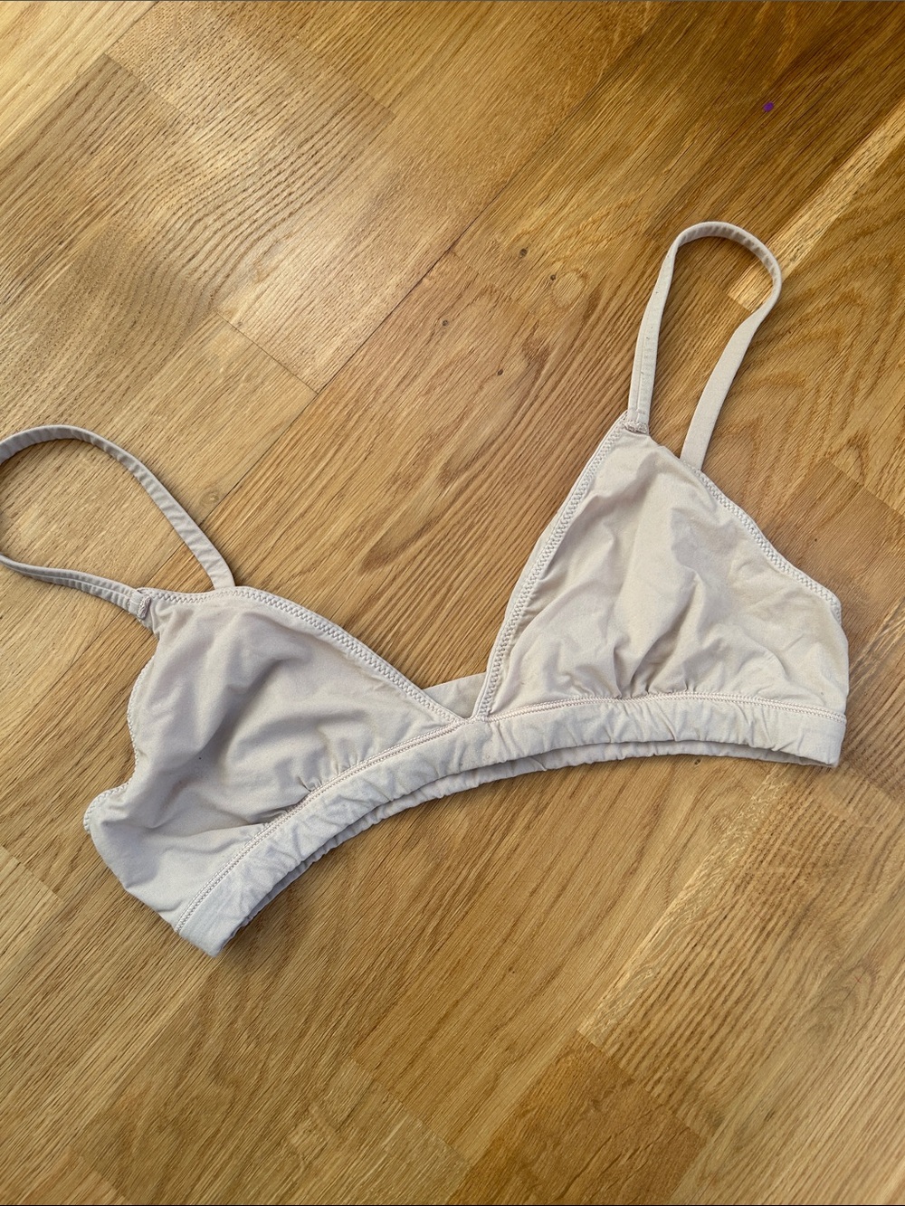 SKIMS Light Beige Triangle Bralette